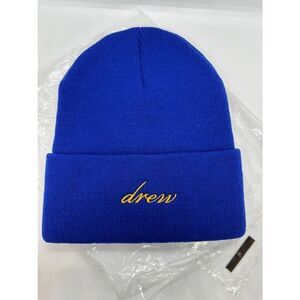 New Drew House Justine Bieber Beanie Made in the USA Royal Blue O/S